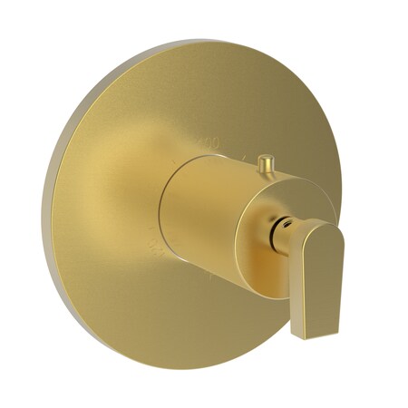 Newport Brass 3/4" Round Thermostatic Trim Plate With Handle in Satin Gold (Pvd) 3-2974TR-24S